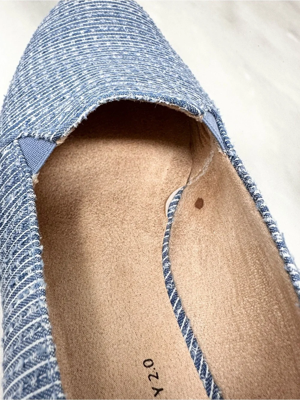 Life Stride Canvas Slip On Kamilla Wedge Espadrilles 9.5 Wide